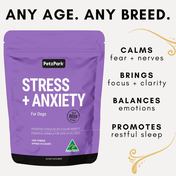 benefits of calming product for dogs. relaxes, decreases stress, calms nerves, eases insomnia