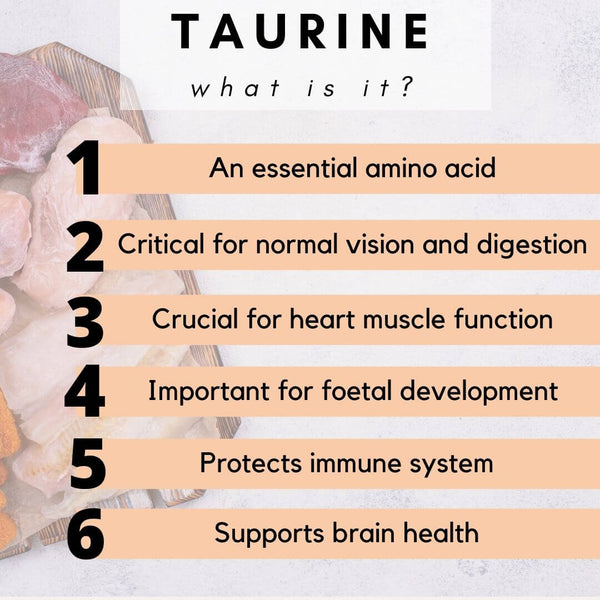 benefits of taurine for cats, taurine for cats, what does taurine do, cat taurine
