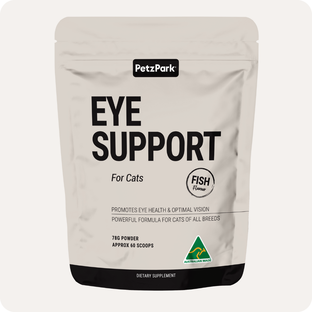 eye support for cats, cat eye support, cat eye supplement, vision supplement for cats, petz park eye support