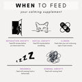 how to feed anxiety calming supplement to cat