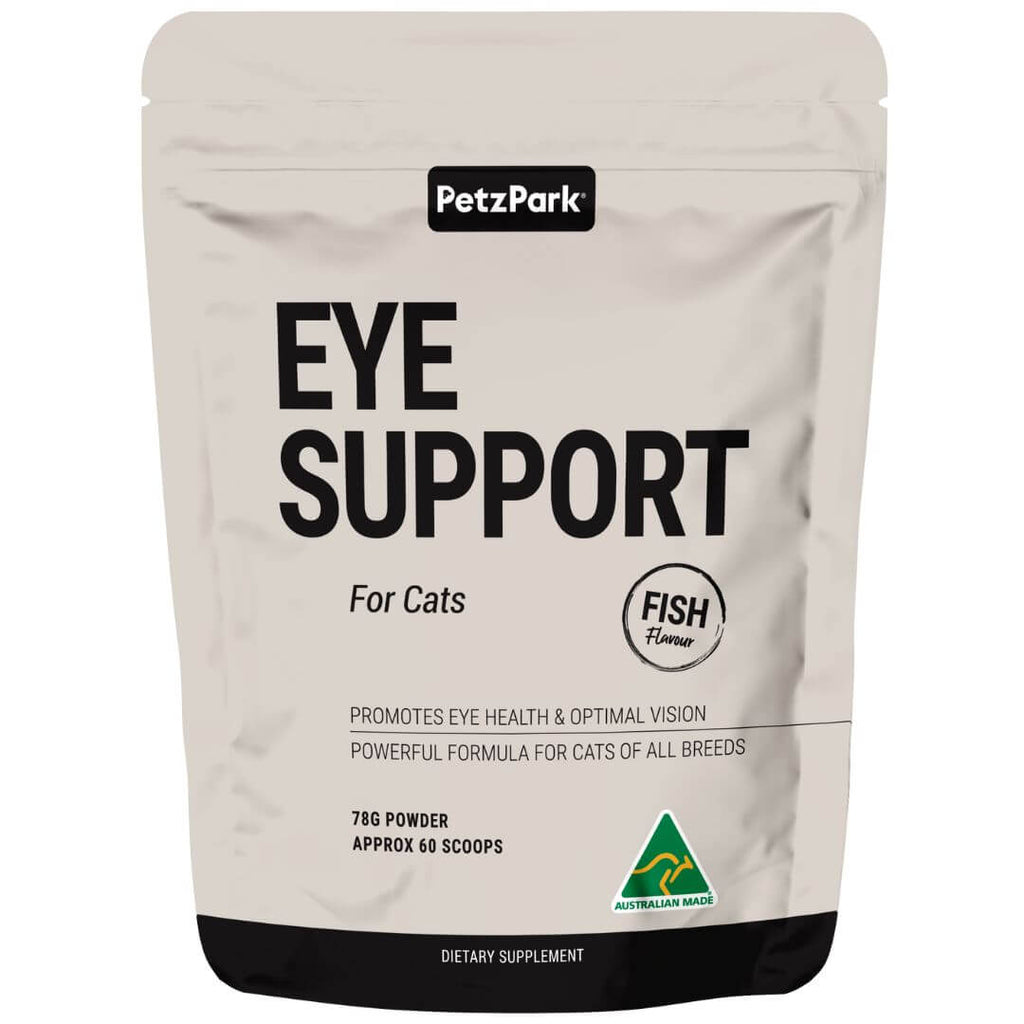 eye support for cats, cat eye support, cat eye supplement, vision supplement for cats, petz park eye support