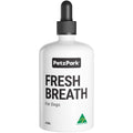 Petz Park Fresh Breath supplement bottle for dogs on a white background