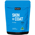 Skin + Coat for Dogs, a 162g powder with approx. 90 scoops, is an Australian-made supplement designed to support itchy skin relief and promote a healthy coat in dogs.