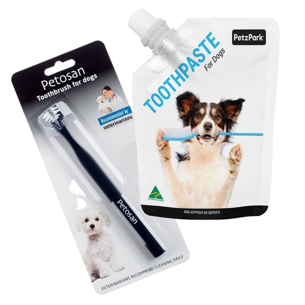 Dog toothpaste and toothbrush best sale