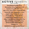 Full ingredients list for Multivitamin supplement for dogs